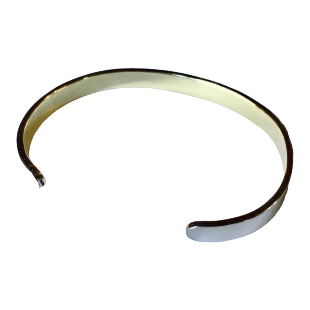 Far Fetched When in Doubt Add Wine Cuff Bracelet Mixed Metals - Picture 2 of 4